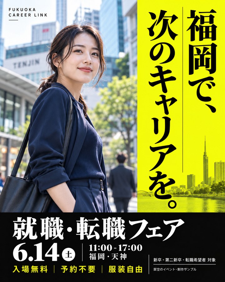 キャンペーン制作例：就職・転職フェア
