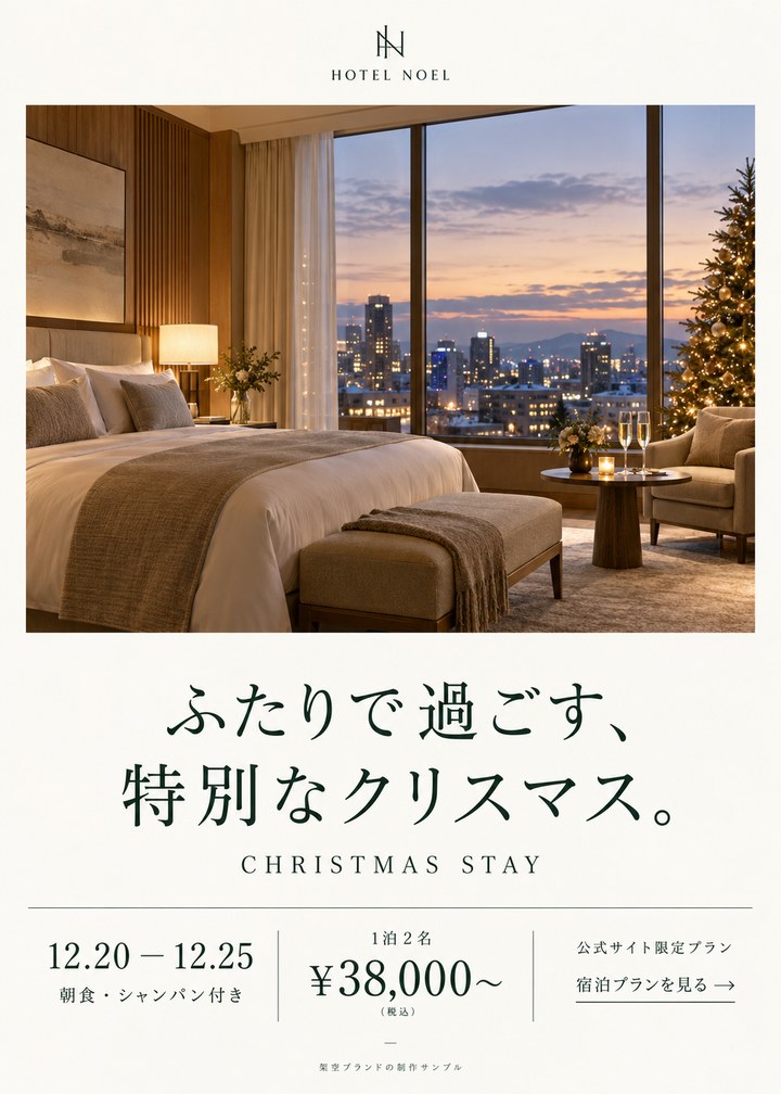 キャンペーン制作例：特別なクリスマスステイ